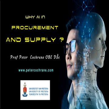 Why AI is Needed Procurement and Supply Chains