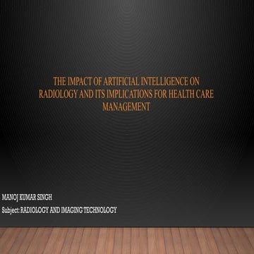 AI in Radiology including intersection...