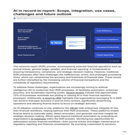 AI in record-to-report Scope integration use cases challenges and future outl...