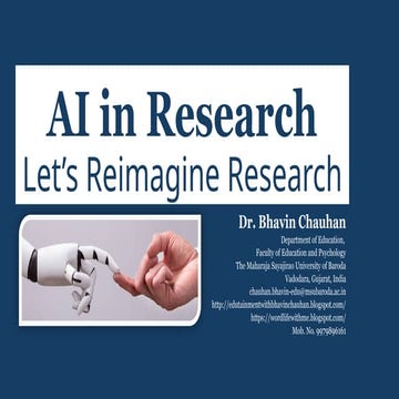 Artificial Intelligence in Research: Concept & Clarity