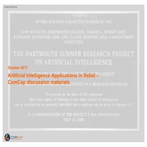 AI in retail - Key themes October 2017
