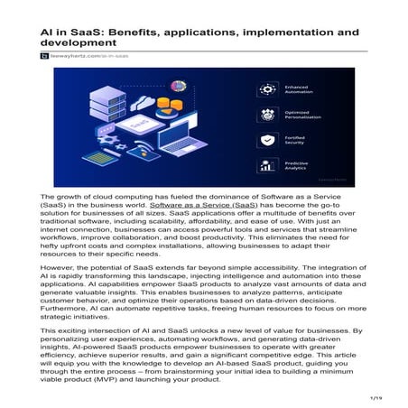 AI in SaaS Benefits applications implementation and development.pdf