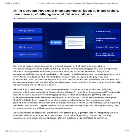 AI in Service Revenue Management_ Scope, Integration, Use Cases, Challenges a...