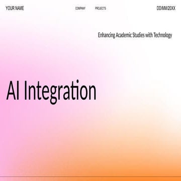 AI Integration in Academic Studies: Enhancing Personalized Learning and ...