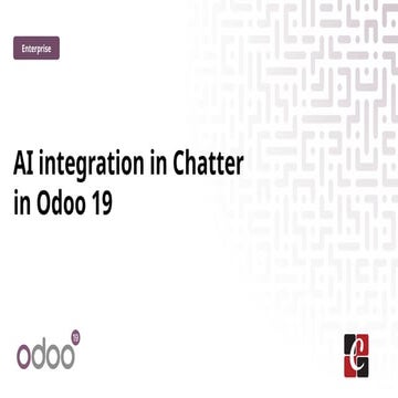 Overview of AI integration in Chatter in Odoo 19
