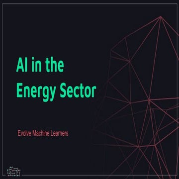 Ai in the Energy sector