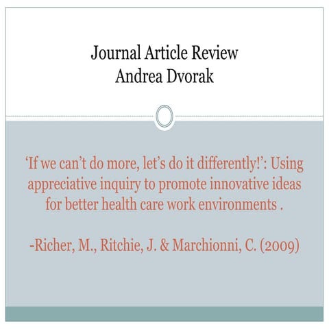 Appreciative Inquiry