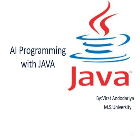 JAVA in Artificial intelligent | PPTX