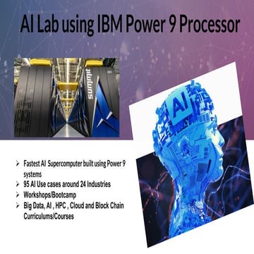 AI LAB using IBM Power 9 Processor