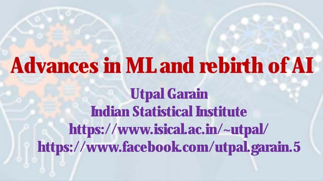 AILABS - Lecture Series - Is AI the New Electricity? - Advances In Machine Le...