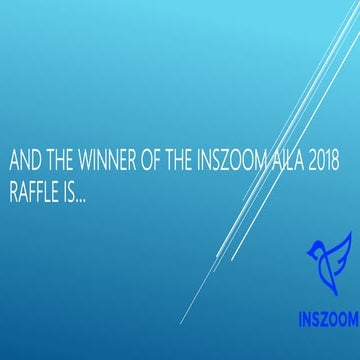 Announcing the winner of the INSZoom-AILA 2018 raffle