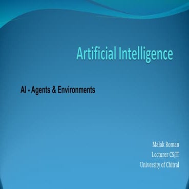 AI -Basics of artificial intelligence lecture notes | PPTX