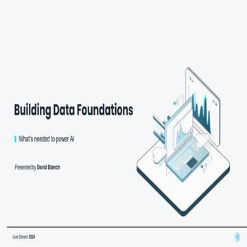 Laying the Data Foundations for Artificial Intelligence!