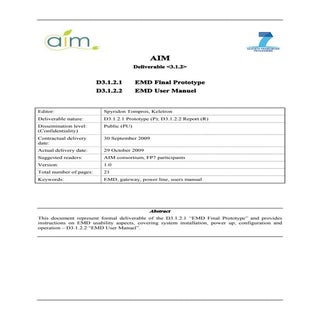ICT AIM project Energy Management D...
