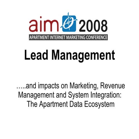 Lead Management by Jon Tull