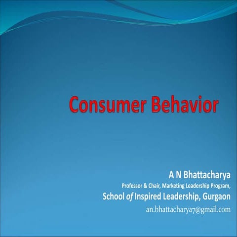 AIMA-Consumer Behavior.ppt