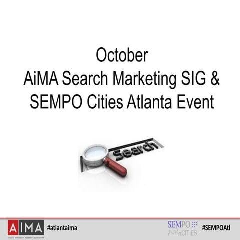 AiMA Oct. 2016 Search SIG Event