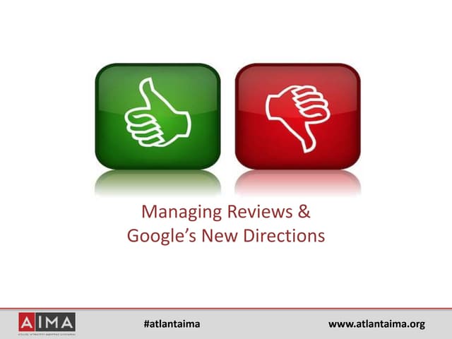 AiMA Search Marketing SIG Spring 2016: Google's New Directions