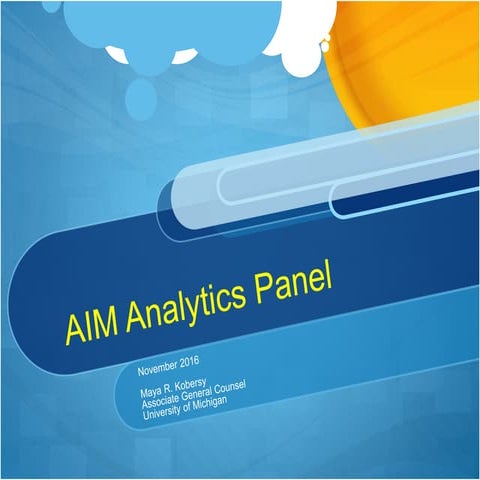 Aim analytics panel: FERPA | PPTX