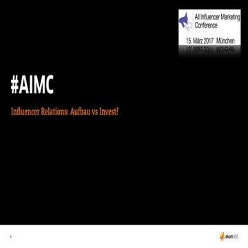 Influencer Relations: Aufbau vs. Invest?