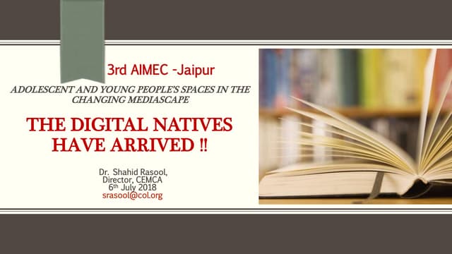 AIMEC18  Jaipur Presentation