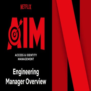 Netflix AIM Engineering Manager
