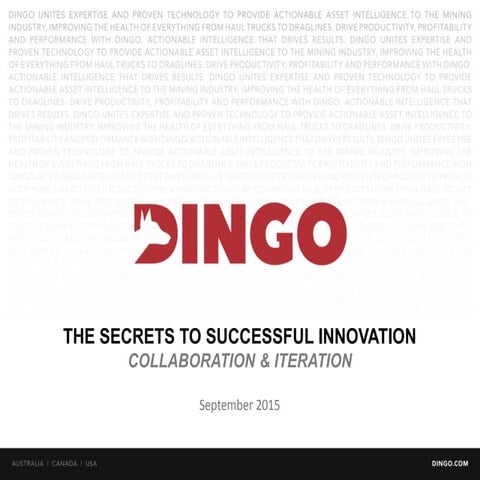 AIMEX 2015 presentation innovation through collaboration and iteration