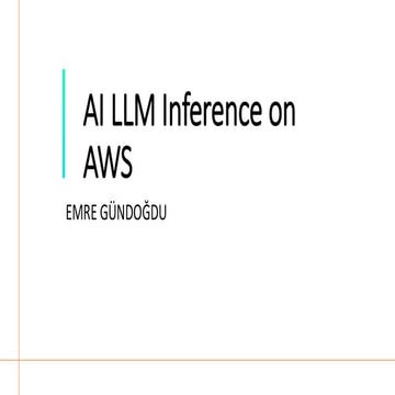 AI LLM Inference and SageMaker Pipeline in AWS