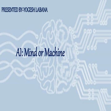 AI mind or machine power point presentation