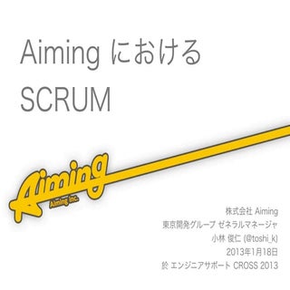 Aiming における scrum 20130118