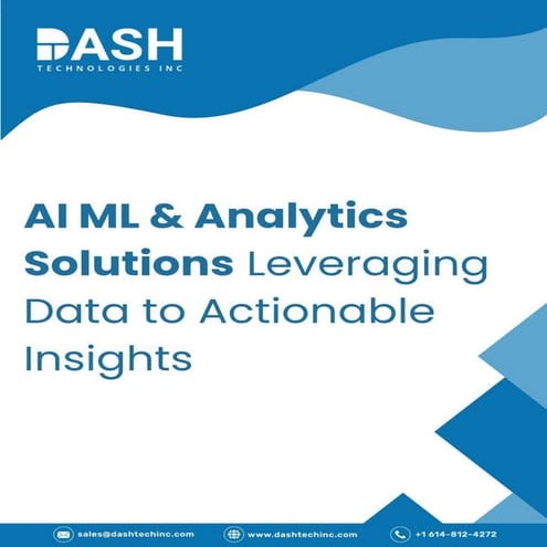 AI ML & Analytics Solutions Leveraging Data to Actionable Insights.pptx