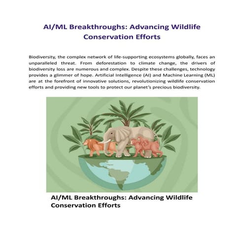 AI/ML Breakthroughs: Advancing Wildlife Conservation Efforts