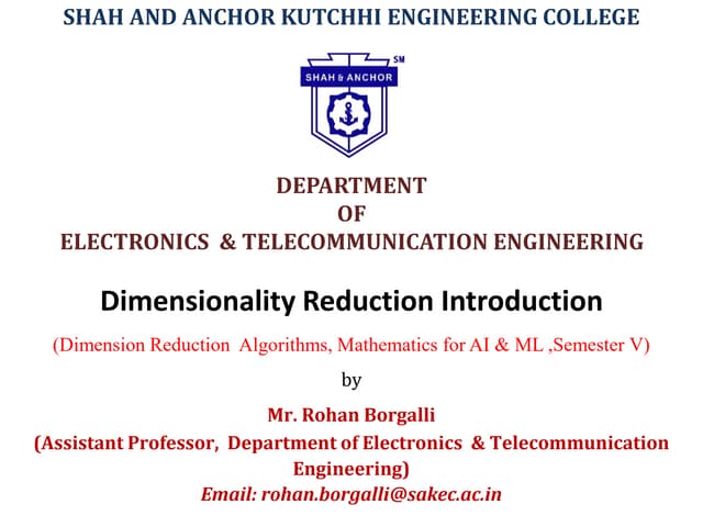 Dimension Reduction Introduction & PCA.pptx