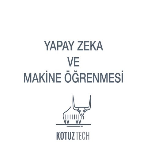 Yapay Zeka ve Makine Öğrenmesi