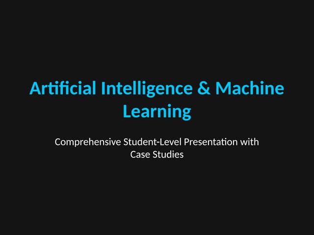 Ai and ml brief introduction to the most important