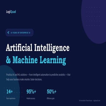 Enterprise AI & Machine Learning Solutions for Business Transformation ...