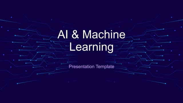 AI & Machine Learning Presentation Template
