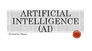 AI(ARTIFICIAL INTELLIGENCE) By Moosa from Pakistan.