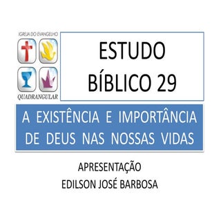 A importância de deus em nossas  vidas