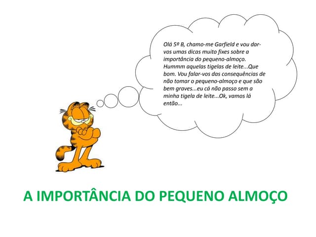 A importância do pequeno almoço