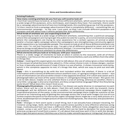 Aims and Considerations for Social Action