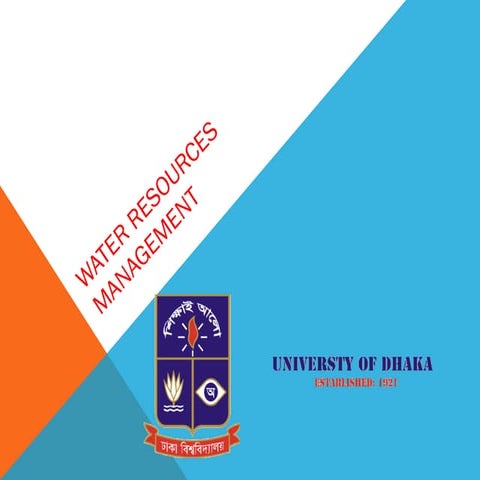 Aims and scope of Water Resource Management