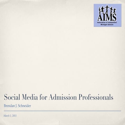 AIMS Social Media Webinar