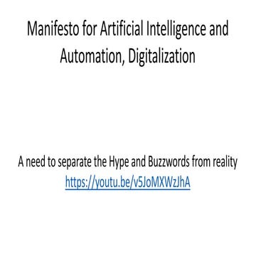 AI Manifesto 