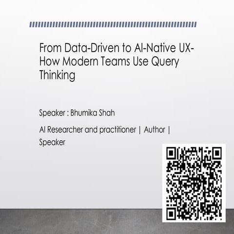 From Data-Driven to AI-Native UX: How Modern Teams Use Query Thinking ...