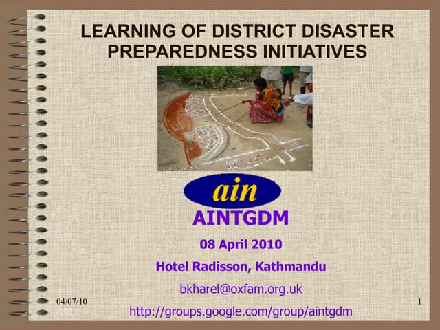 Ain learning of ddp initiatives