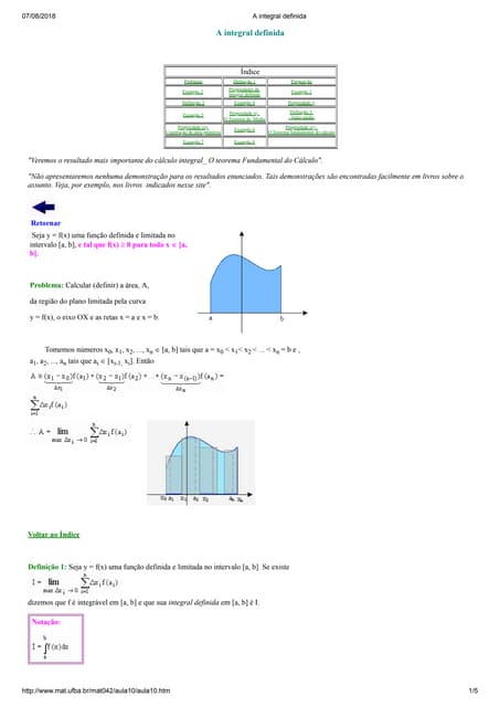 A integral definida