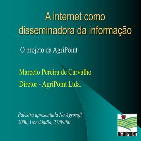 A internet como disseminadora da informação