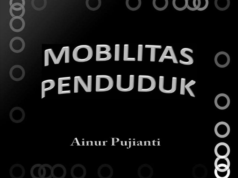 Mobilitas Penduduk