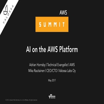 Artificial Intelligence on the AWS Platform